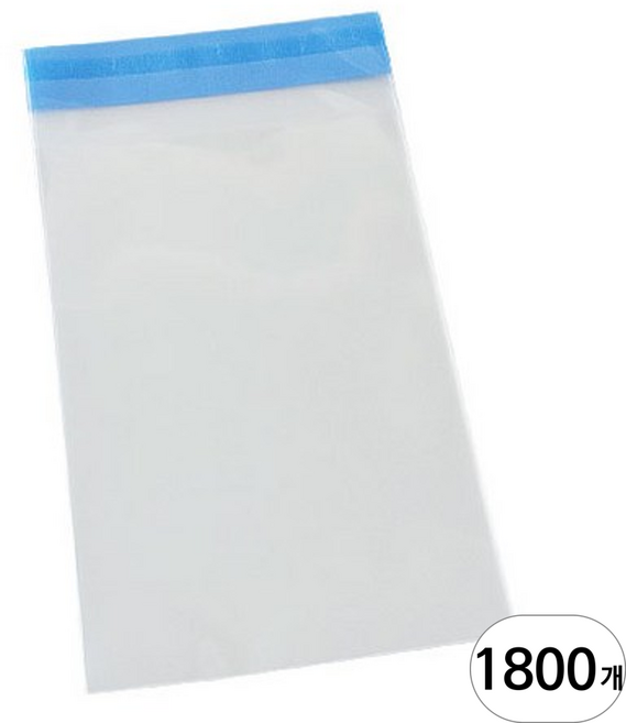 그린비닐 접착식 투명 OPP 봉투, 1800개