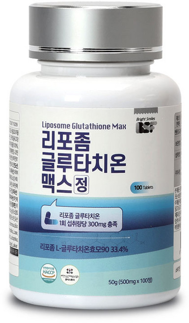 백세식품 BSF 리포좀 글루타치온 맥스정 500mg x 100정, 5개