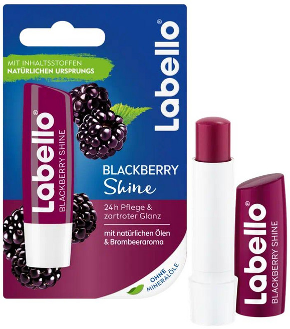 Nivea 독일 니베아 블랙베리 샤인 립 케어 5.50ml 5팩