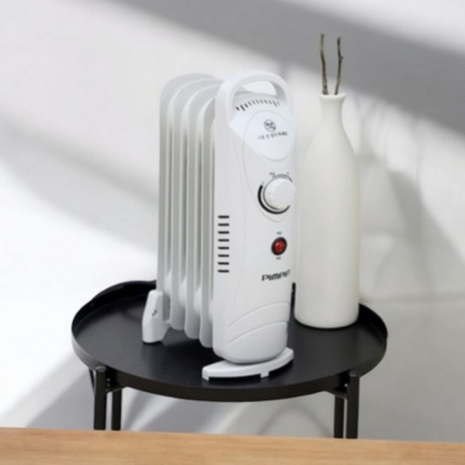 전기 라디에이터 소형 히터 5핀 전기 라디에이터 오일 다이얼식 복사열 방열판 사무실 가정용 휴대용