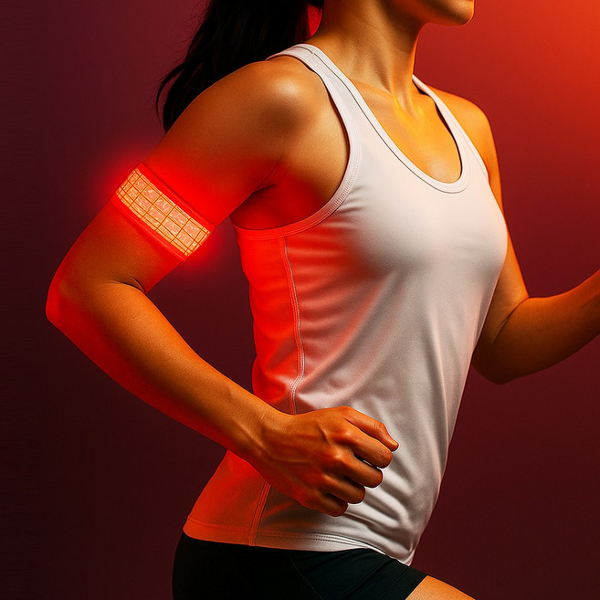 LED 암밴드 C타입 충전식 원터치 안전 라이트 야간 러닝 팔찌 자전거 라이딩 LC-103, 1개, 형광 오렌지