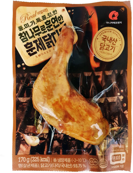 마니커에프앤지 참나무로 훈연한 훈제닭다리, 170g, 1개