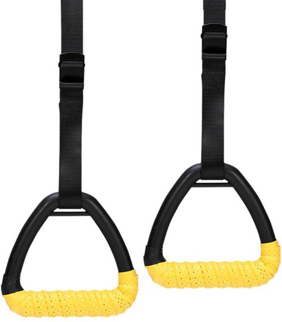 조절 스트랩이 체조 링 홈 피트니스 장비 미끄럼 방지 운동 근력 트레이닝, 1개, 1. 2M, 기본