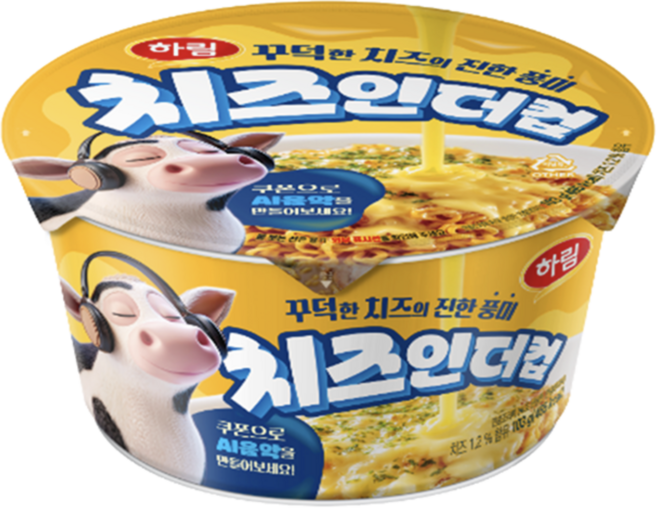 하림 치즈 인 더 컵 큰컵 103g, 12개