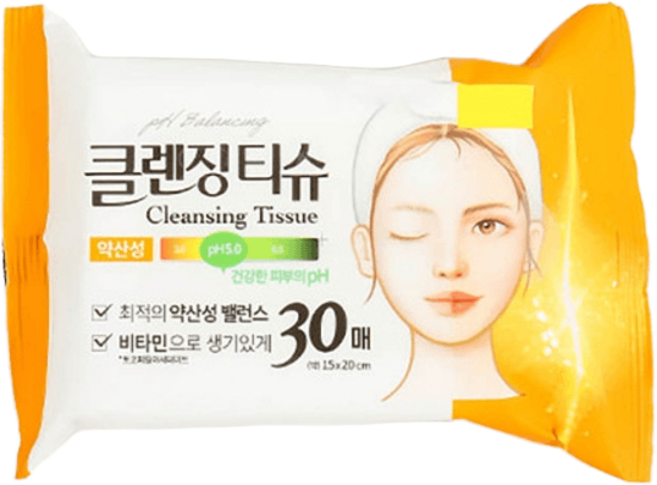 약산성 클렌징티슈 30매, 기본선택, 1개, 30매입