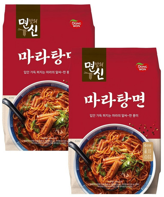 동원 면발의신 마라탕면 85g x 6