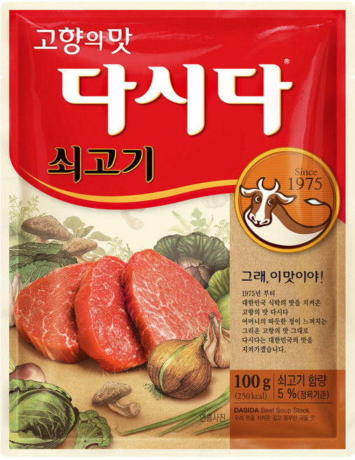 CJ제일제당 쇠고기 다시다, 100g, 12개