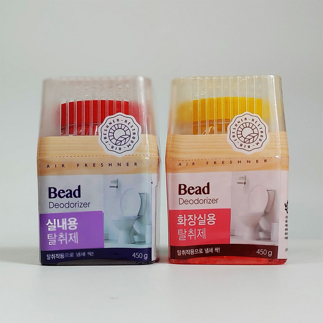 실내 화장실 탈취제 집안 싱크대 담배 냄새제거 4종세트, 화장실용 2개 + 실내용 2개, 450g
