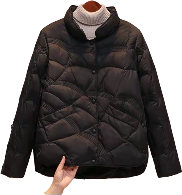 여성용 패딩 점퍼 숏 화이트 오리털 경량패딩 점퍼 자켓