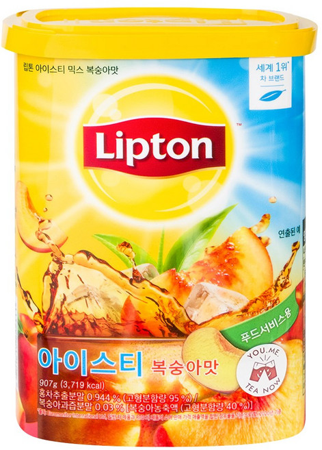 립톤 아이스티 믹스 복숭아맛 푸드서비스용, 907g, 1개입, 3개