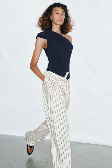ZARA ASYM미TRIC GA더레드 바디수트 - 블루 트루트루65트루59400