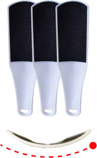 쁘르끄 저자극 라운드 각질 제거기, 35g, 1세트, 3개입