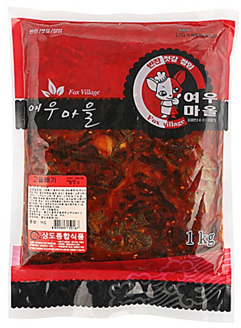 여우마을 고들빼기무침(수입)1kg여우마을, 1kg, 1개