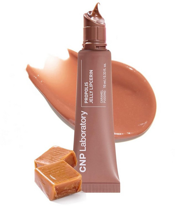 CNP 프로폴리스 젤리 틴티드 립세린™ - 02 핑크 도넛 마누카 꿀 + 히알루론산이 함유된 수분 립밤 & 글로스 스타킹 스터퍼 여성용 선물 0.3 플로즈., 1