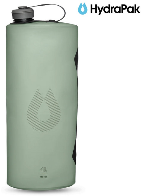 HydraPak Seeker 軟式蓄水袋 4L 適用 Katadyn BeFree濾芯, S 河谷綠