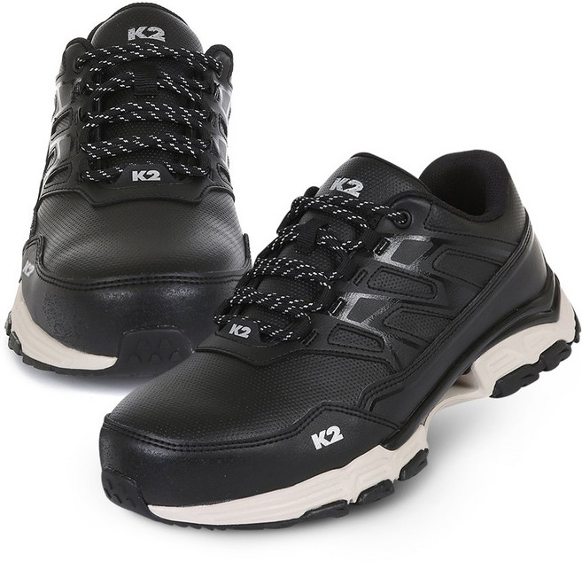 K2 SAFETY K2-88 다목적 안전화 4인치 경량 논슬립 통풍 블랙 + V존 특허 양말