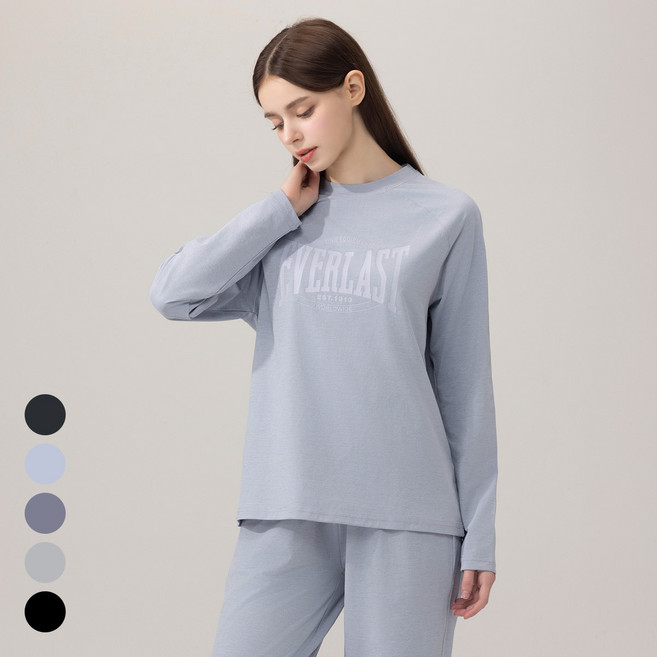 에버라스트 여성 맨투맨 티셔츠 나그랑 9부 긴팔티