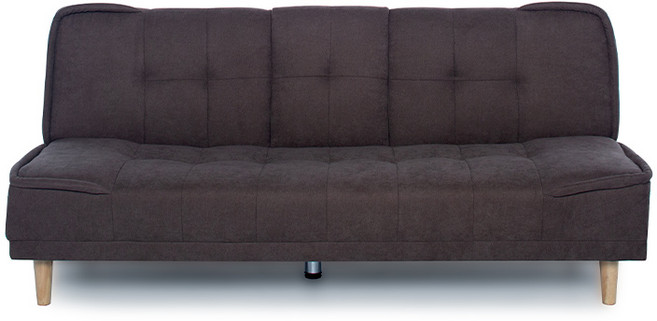 [NEW] 에보니아 씨어터 3인용 컵홀더쇼파베드 방수패브릭 쇼파침대 3인소파, 원목다리_브라운