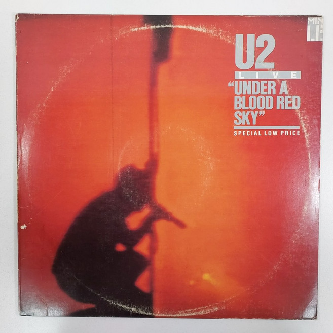 유튜 라이브 U2 UNDER A BLOOD RED SKY 자켓EX+ 음반EX+잔기스 LP초음파세척, 1