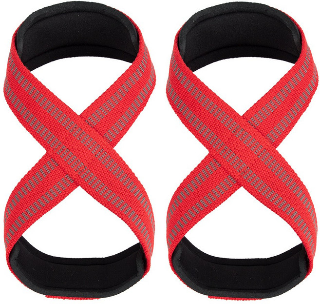 8자 보조밴드 손목밴드 턱걸이 스펀지 쿠션 그립밴드 헬스 철봉 미끄럼방지 2P 뉴타임즈, 레드, 2개