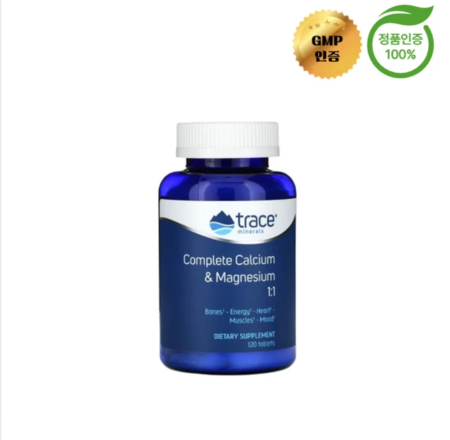 트레이스 컴플리트 칼슘 마그네슘 1:1 비율 120정, 1개, 120회분 - 쿠팡