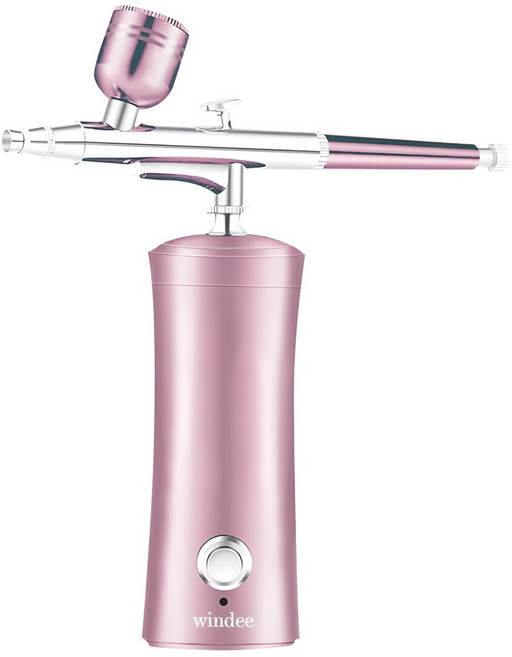 Windee 나노 미스트기 130kpa 고압 주입식 수분공급기 피부 관리 홈케어 미니 휴대용, 핑크, 1052