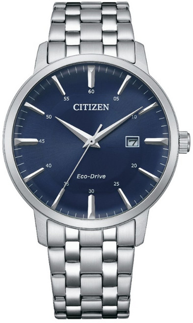 CITIZEN 星辰 GENTS 光動能 日系簡約不鏽鋼紳士腕錶(BM7461-85L 防水50米)