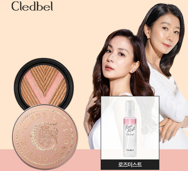 끌레드벨 글로우 파워 리프트 V쿠션 (본품+리필+로즈미스트 패키지), 21호, 1개