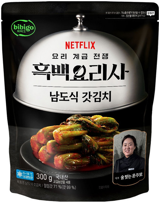 CJ 비비고 흑백요리사 남도식 갓김치, 1개, 300g