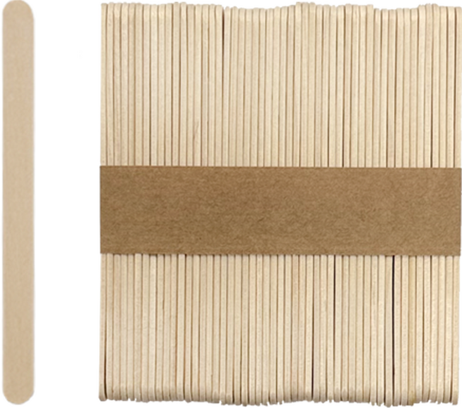 원바이 우드 스파츌라 자작스틱 114 x 10 x 2 mm 10 000개, 10000개, 우드스틱