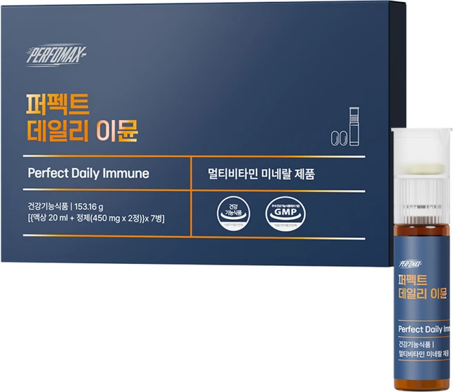 퍼포맥스 퍼펙트 데일리 이뮨 멀티비타민 올인원 액상비타민 종합 영양제, 1개, 7회분 - 쿠팡