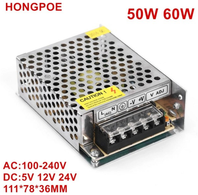 DC5V 12V 24V 2A 2.5A 4A 5A 8A 10A 50W 60W 100W 스위치 LED 전원 공급 장치 변압기 어댑터 스트립 AC DC, 09 5V 10A 50W
