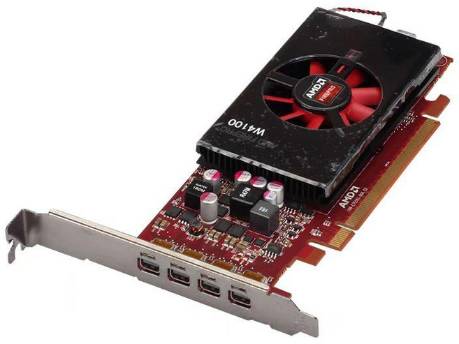 AMD 라데온 프로 WX2100 WX3100 WX3200 WX4100 WX5100 그래픽카드 리퍼 제품 C, 2GB, W4100 2G