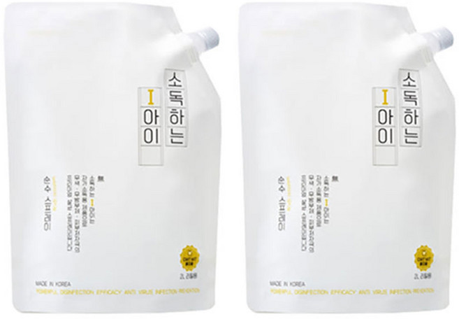소독하는아이 2L 교구세정 완구용품세정 세균 살균 세정 탈취 바이오클, 2개