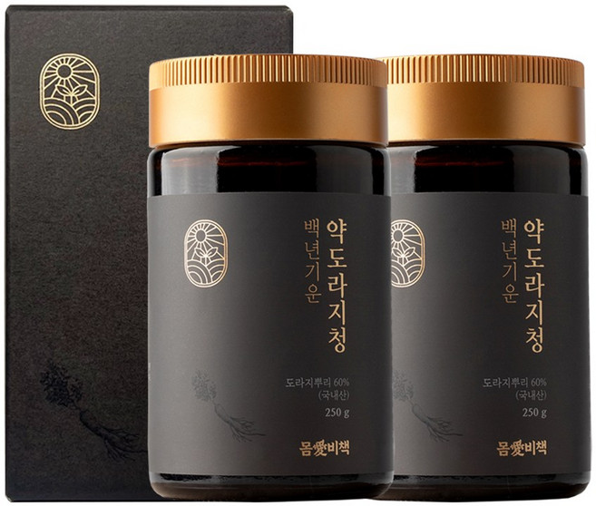 몸애비책 백년기운 산삼 약도라지청, 250g, 2개, 1개입