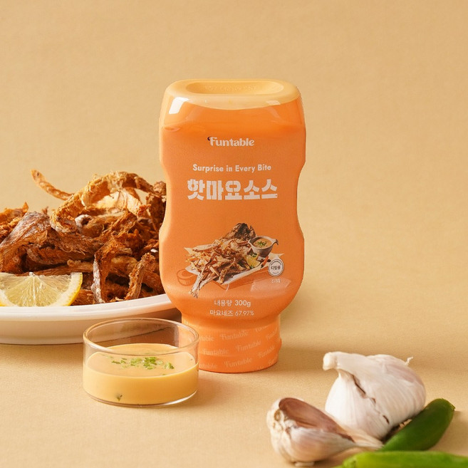 펀테이블 콕짜요 핫마요소스 300g 먹태마요소스 마른안주소스, 1개