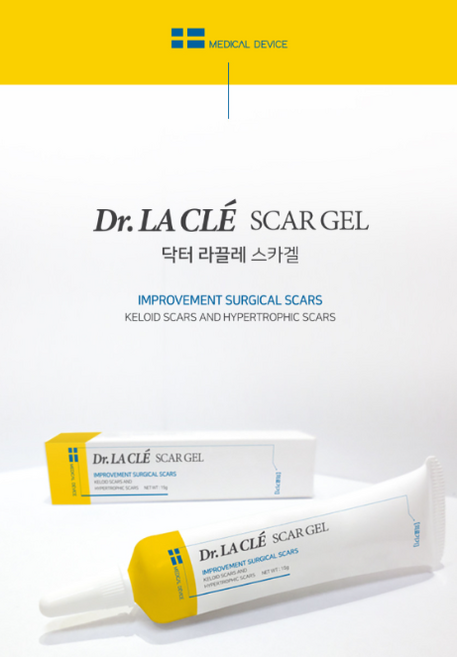 [1+1] 닥터라끌레 스카겔 창상피복제 흉터연고 흉터관리 실리콘 겔 15g, 2개