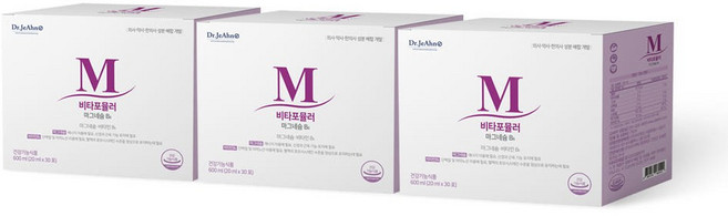 닥터제안 비타포뮬러 액상 글루콘산 마그네슘 비타민B 6 3박스 3개월 20ml x90포, 600ml, 3개