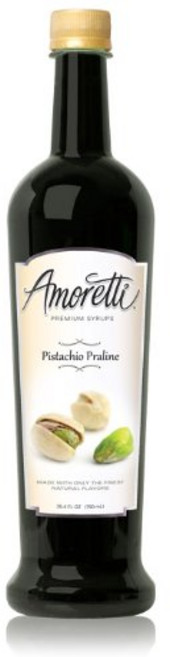 아모레티 프리미엄 시럽 피스타치오 프랄린 25.4온스 Amoretti Premium Syrup Pistachio Praline 25.4 Ounce, 1개