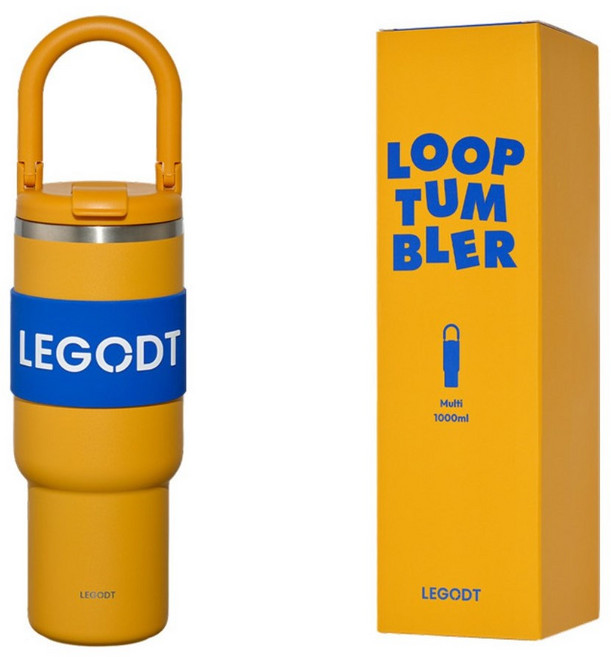 [Best] 레고트 루프 텀블러 멀티, 1개, 1000ml, 머스타드