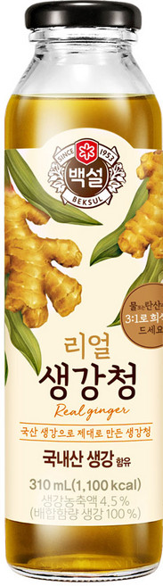 백설 리얼 생강청, 310ml, 1개