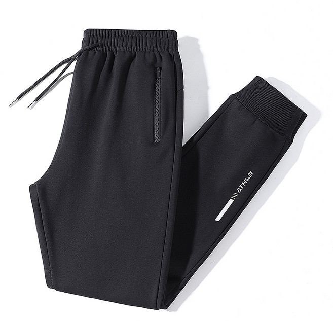 ATHLE 男款加絨加厚休閒長褲 防風保暖直筒運動褲