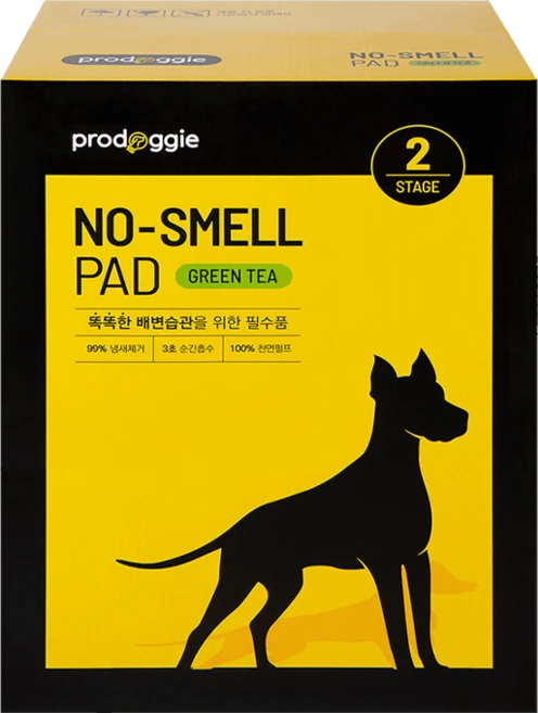 프로도기 강아지 대용량 패키지 노스멜 배변 패드 그린티향, 120개입, 1개 - 쿠팡