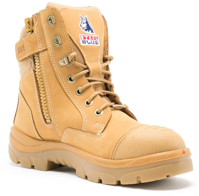 스틸 블루 작업화 서던 크로스 사이드 집업 안전화 위트 312661, 1개