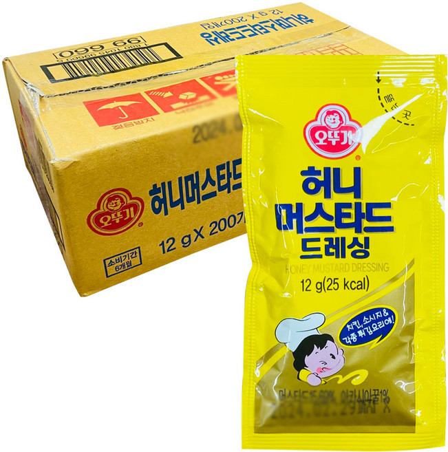 오뚜기 허니머스타드 200개입, 12g, 200개