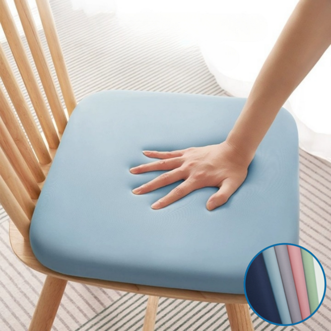 일상담다 하루종일 편한 체중분산 메모리폼 방석, 스카이블루