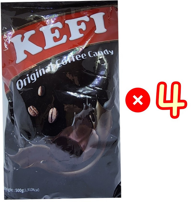 KEFI 케피 커피 캔디, 4개, 500g
