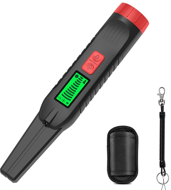 2025년 360 탐지기 휴대용 금속 핸드헬드 방수 동전 스캐너 철용, Bla and d