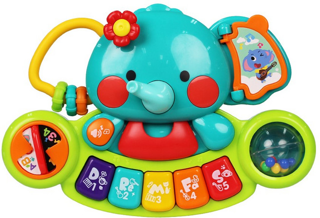 [홀라베이비] 코끼리 아기 피아노, 1개