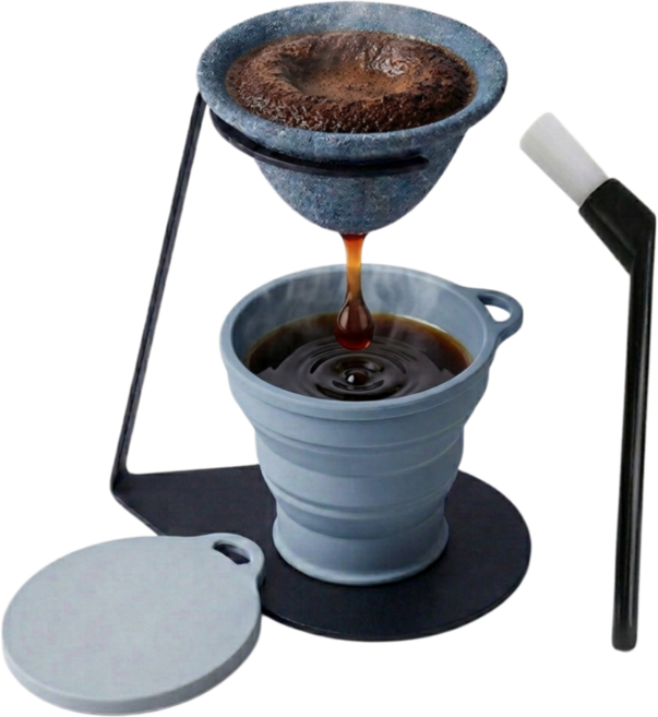 YITUMU 세라믹 핸드드립 커피필터 커피 드리퍼, 1세트, 1개